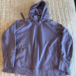 Athleta Lavender Full-Zip Hoodie